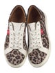 Veronica Beard Canvas Animal Print Sneakers