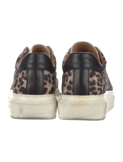 Veronica Beard Canvas Animal Print Sneakers