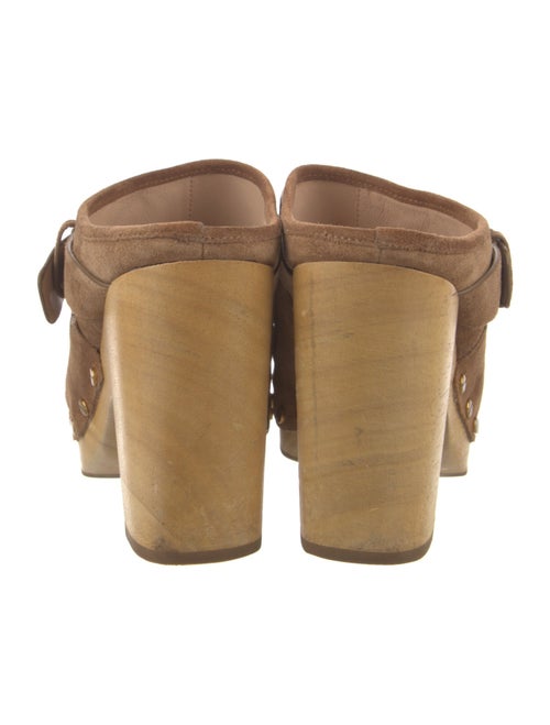 Veronica Beard Suede Studded Accents Mules