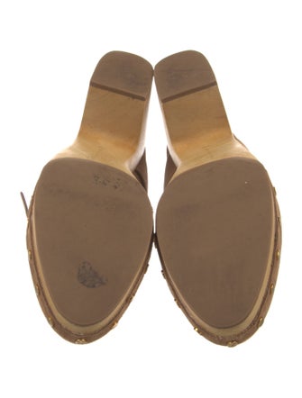 Veronica Beard Suede Studded Accents Mules