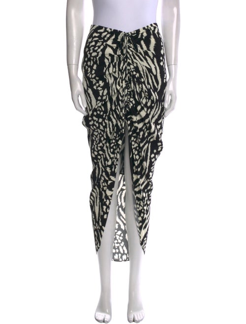 Veronica Beard Animal Print Midi Length Skirt