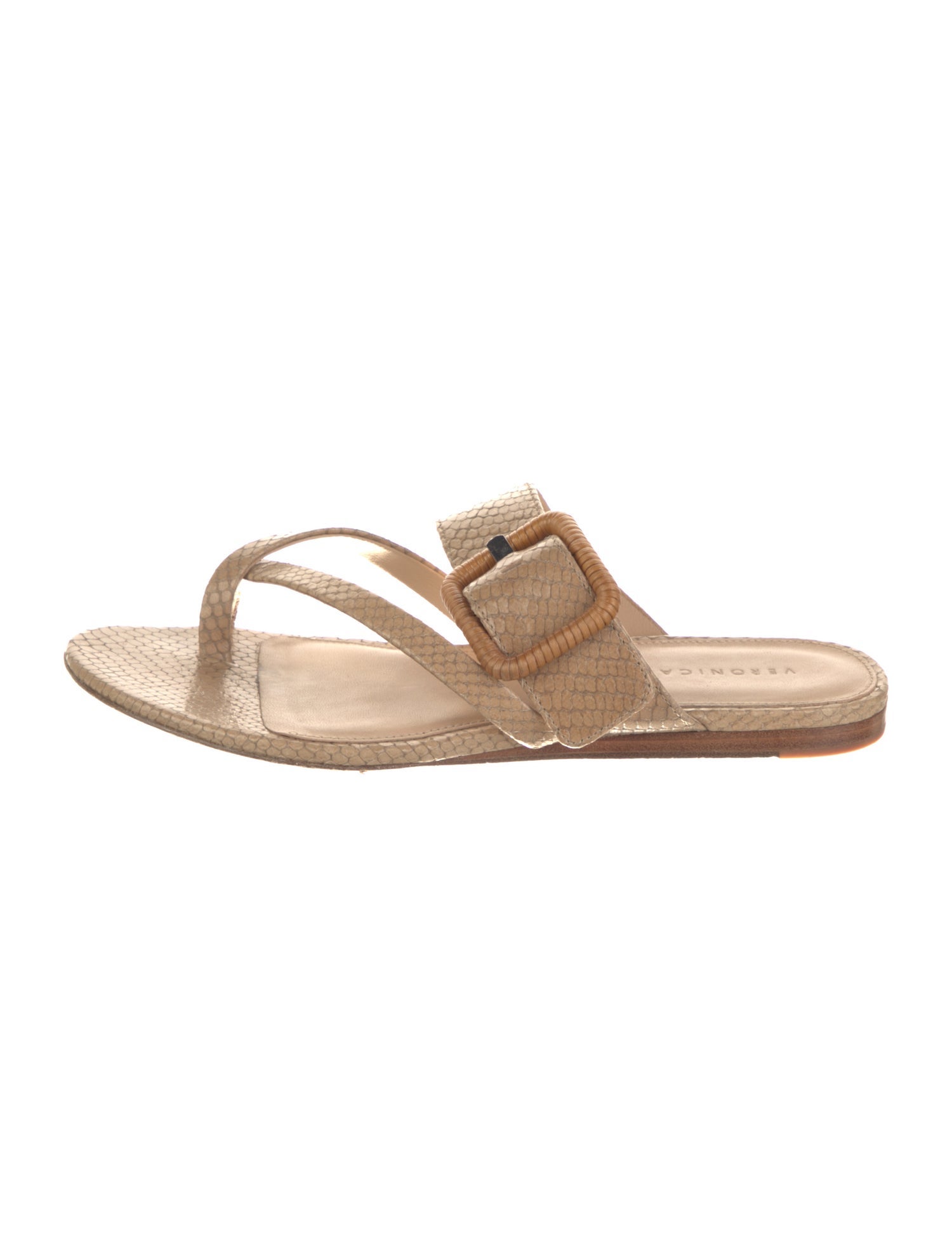 Veronica Beard Leather Flip Flops