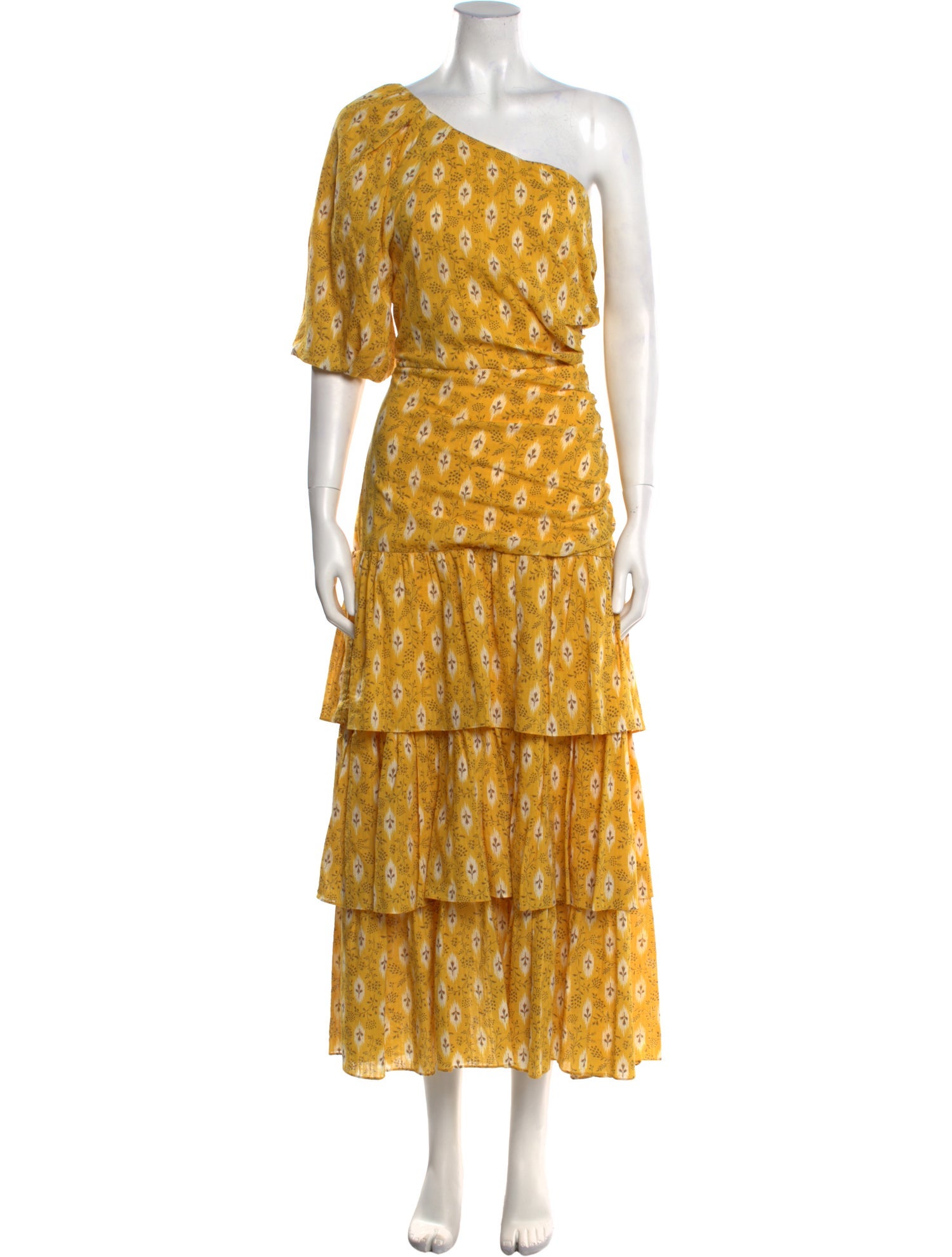 Veronica Beard Floral Print Long Dress