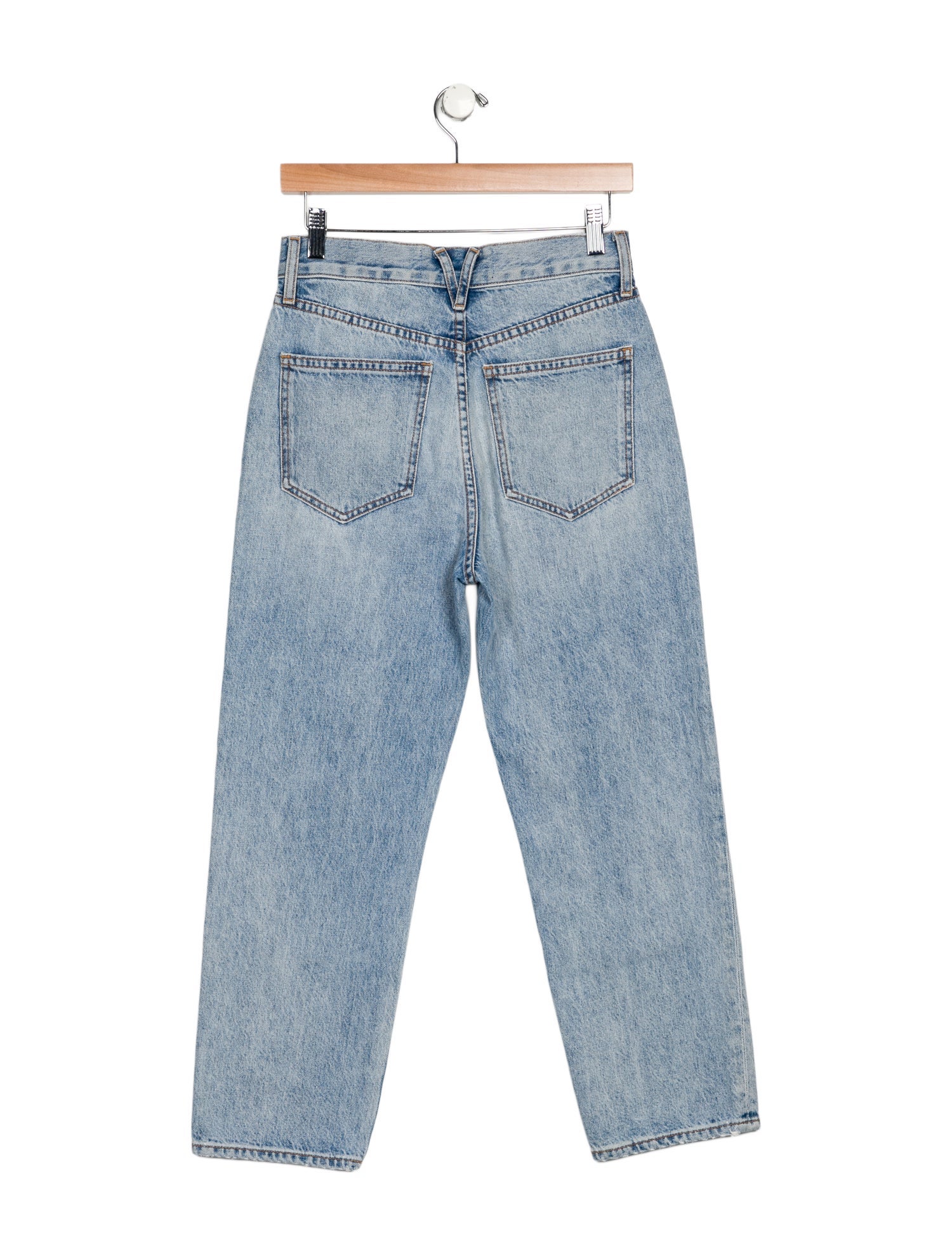 Veronica Beard High-Rise Straight Leg Jeans