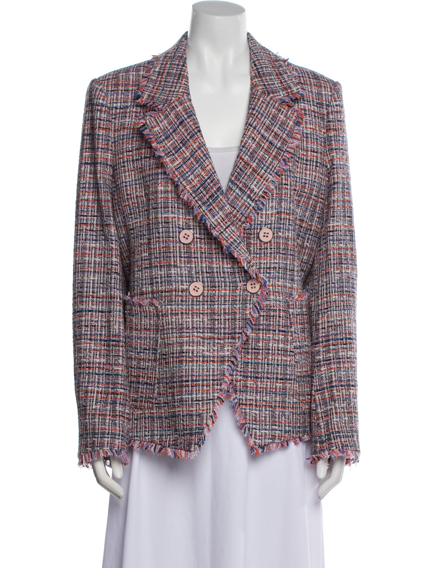 Veronica Beard Tweed Pattern Blazer