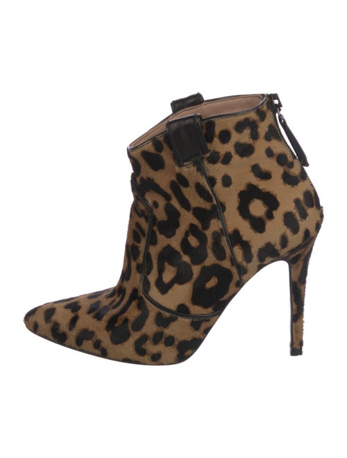 Veronica Beard Ponyhair Animal Print Boots