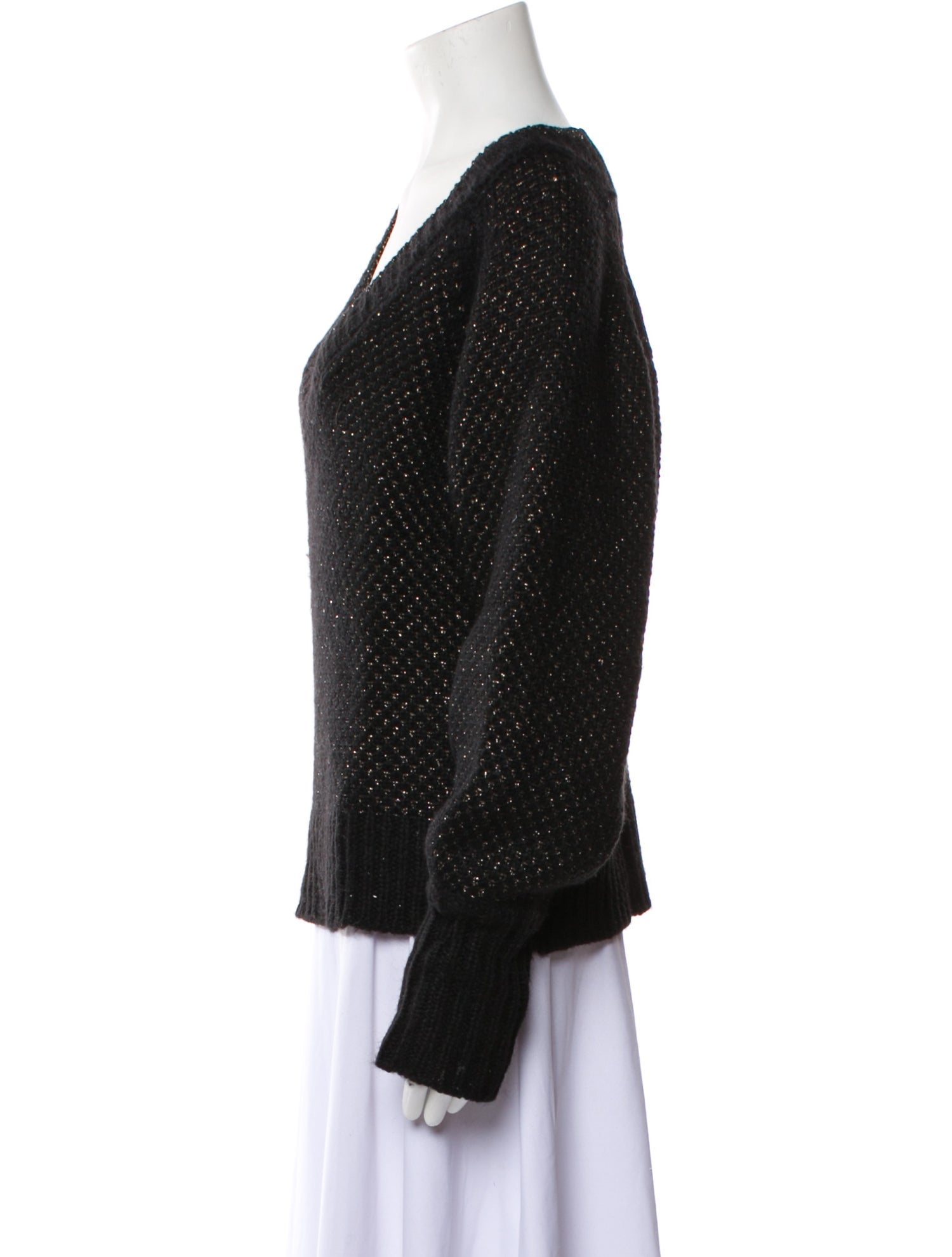 Veronica Beard Wool V-Neck Sweater