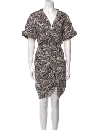 Veronica Beard Paisley Print Knee-Length Dress