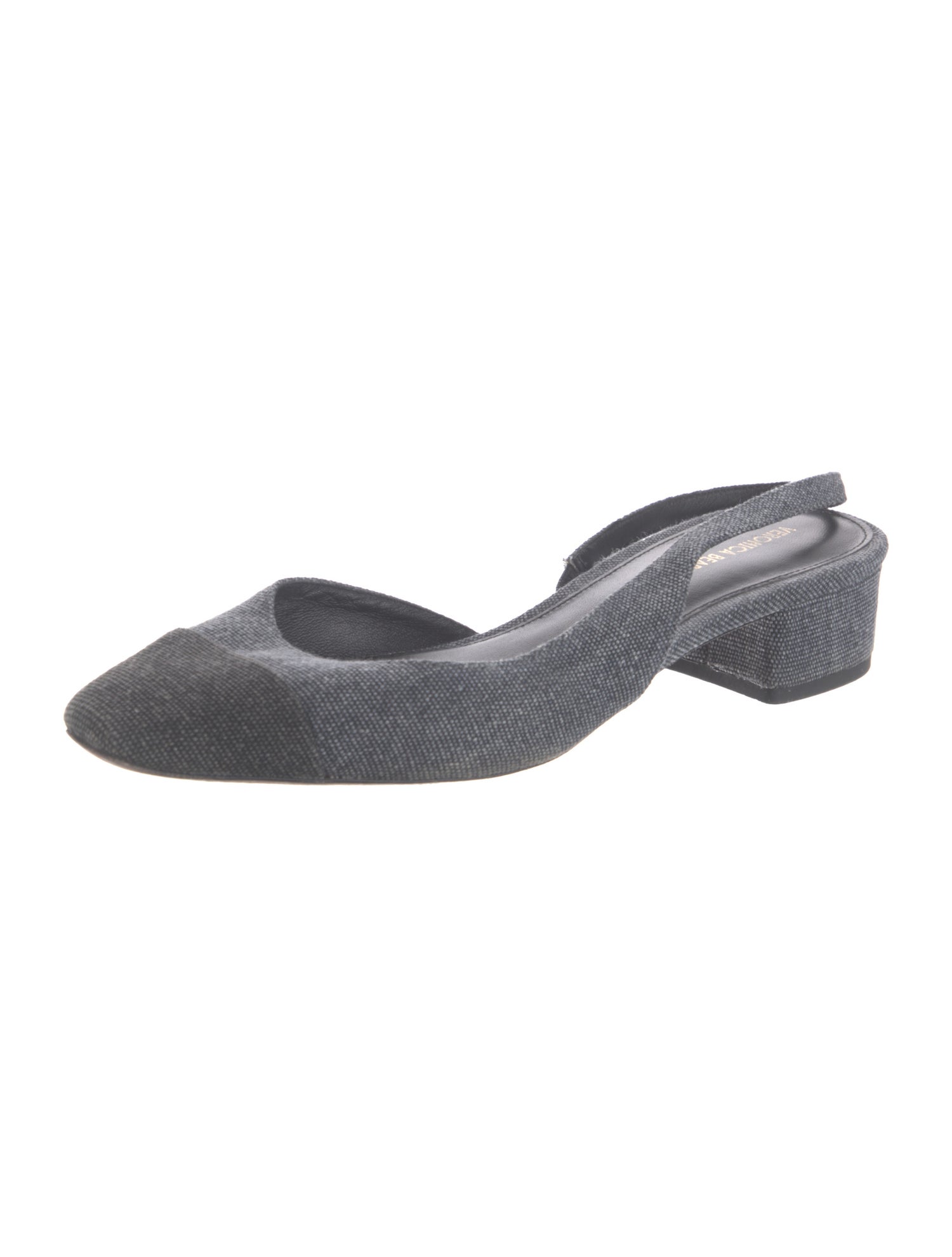 Veronica Beard Denim Slingback Flats