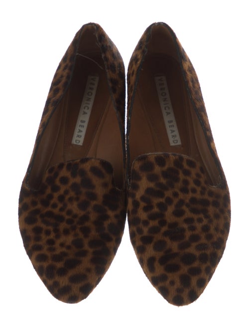 Veronica Beard Ponyhair Animal Print Loafers