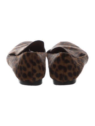 Veronica Beard Ponyhair Animal Print Loafers