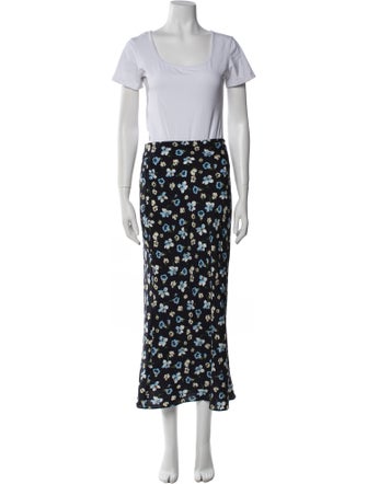 Veronica Beard Silk Floral Print Skirt Set