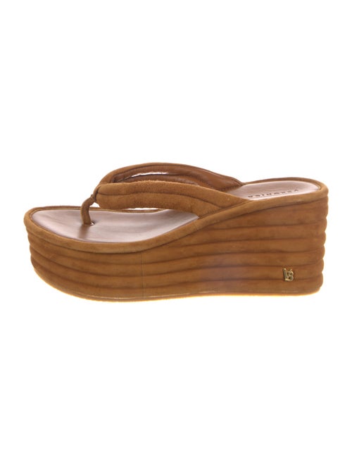 Veronica Beard Suede Flip Flops
