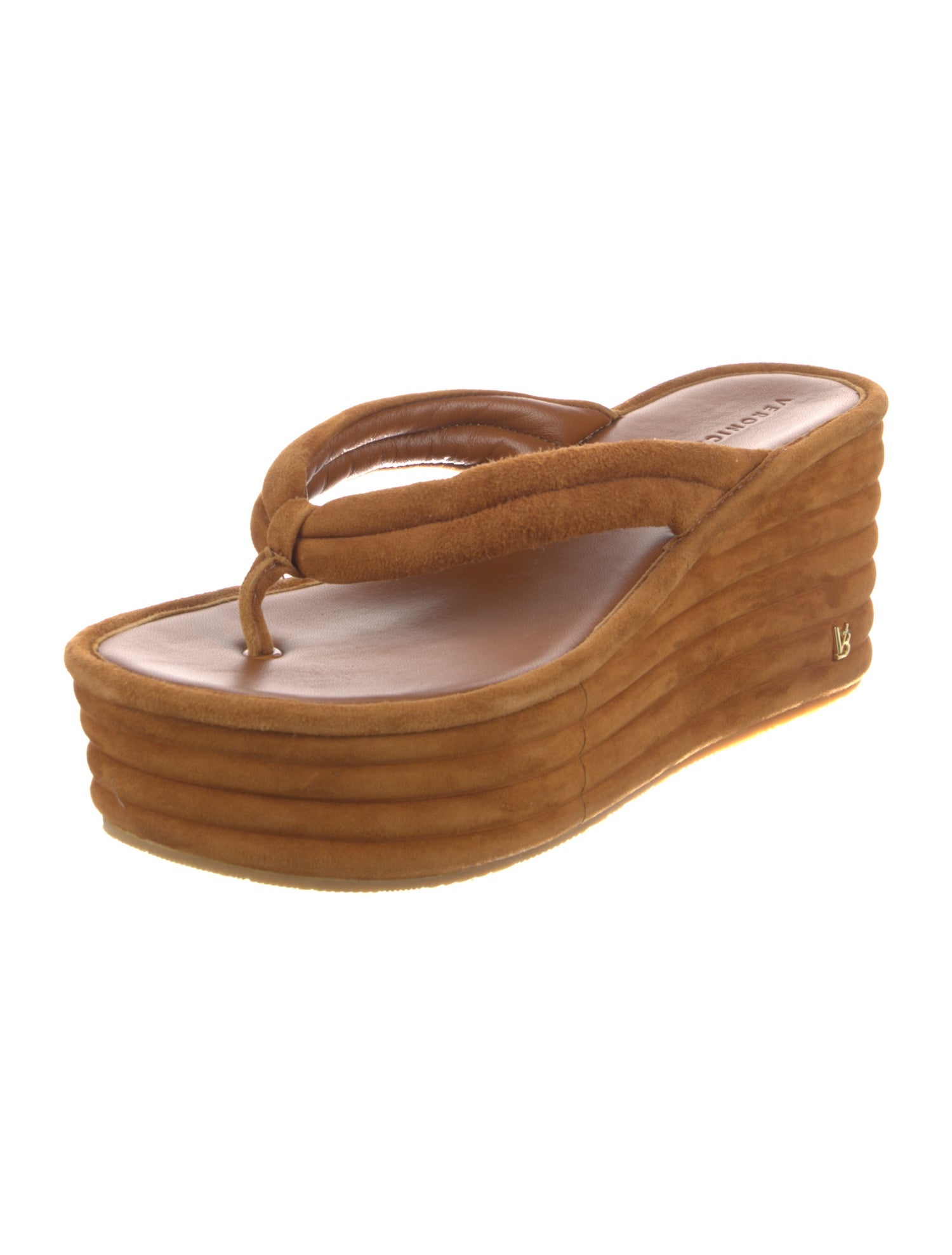 Veronica Beard Suede Flip Flops