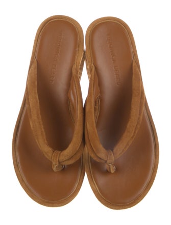 Veronica Beard Suede Flip Flops