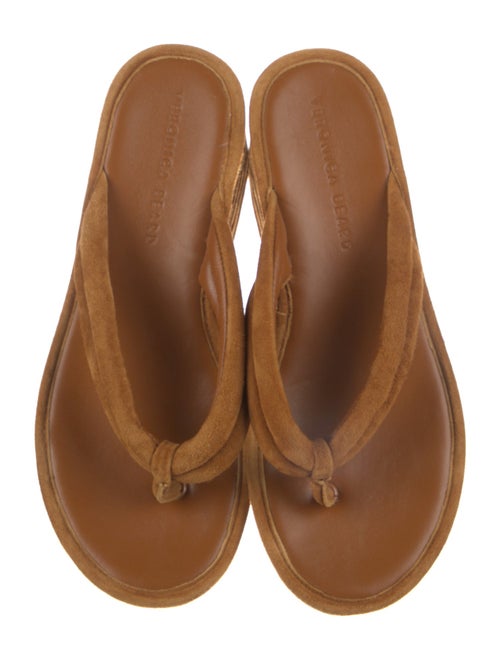 Veronica Beard Suede Flip Flops