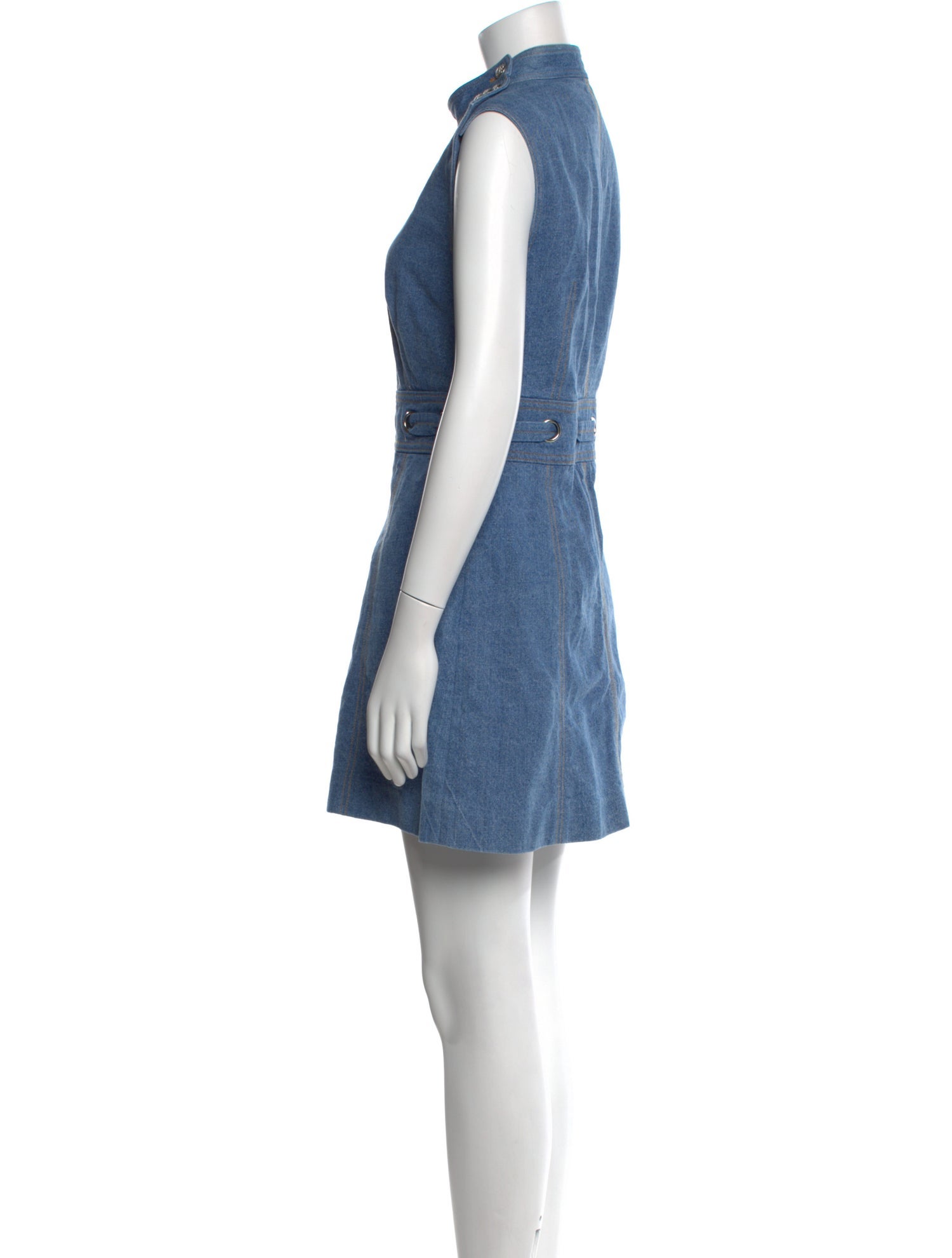 Veronica Beard Mock Neck Mini Dress