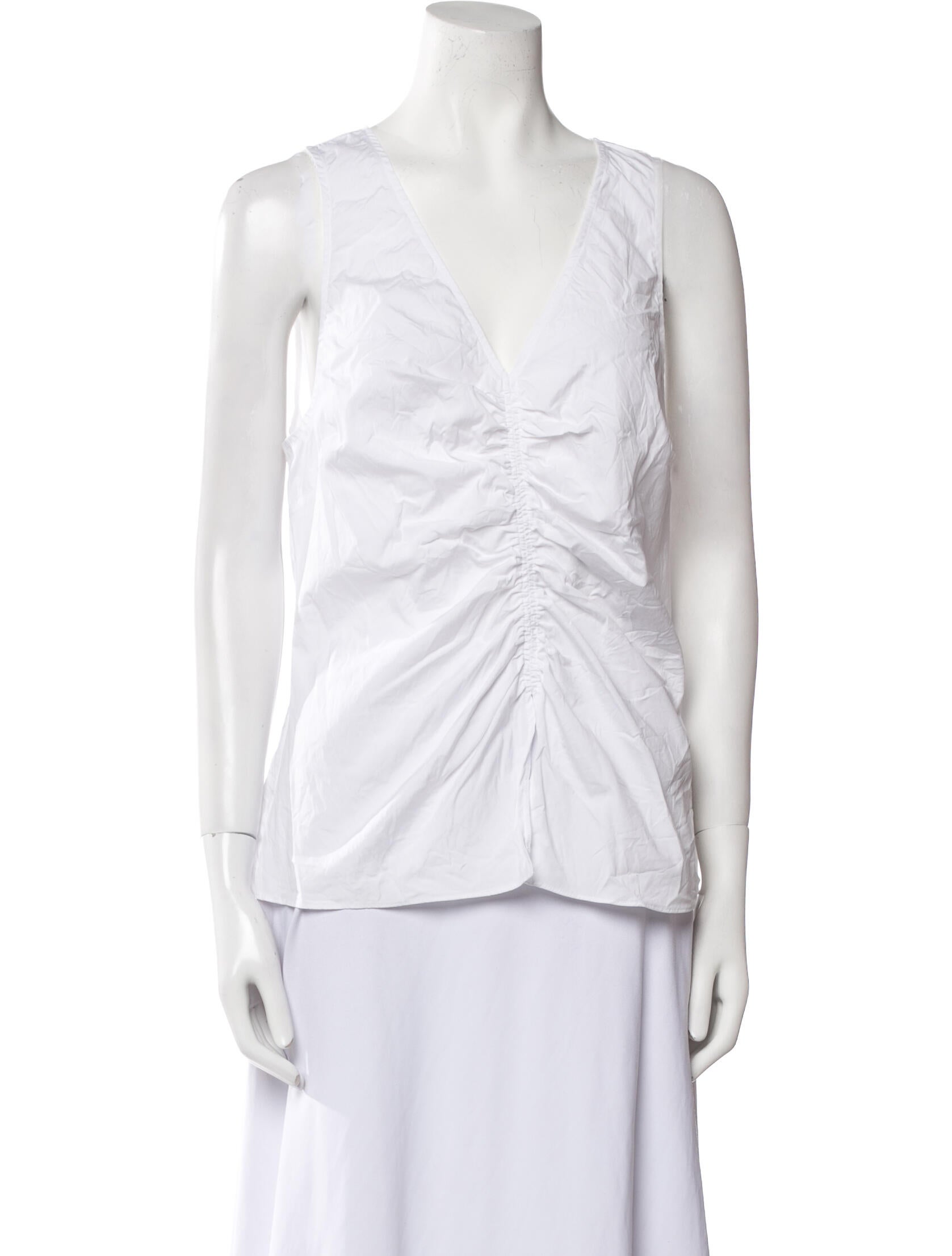 Veronica Beard V-Neck Sleeveless Top