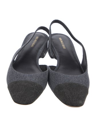 Veronica Beard Colorblock Pattern Slingback Pumps