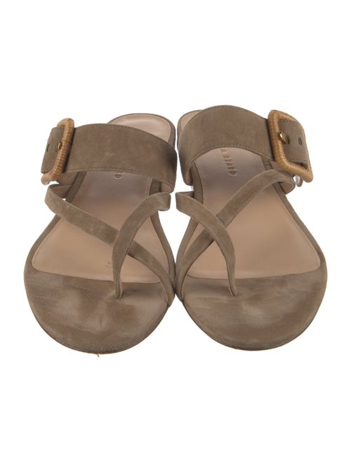 Veronica Beard Suede Flip Flops