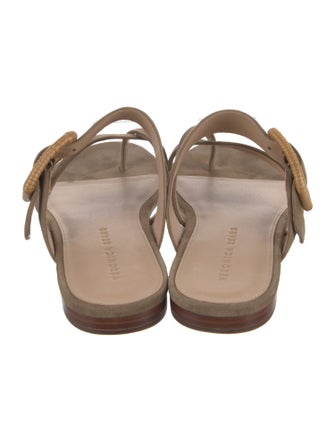 Veronica Beard Suede Flip Flops