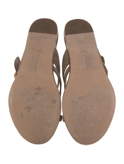 Veronica Beard Suede Flip Flops