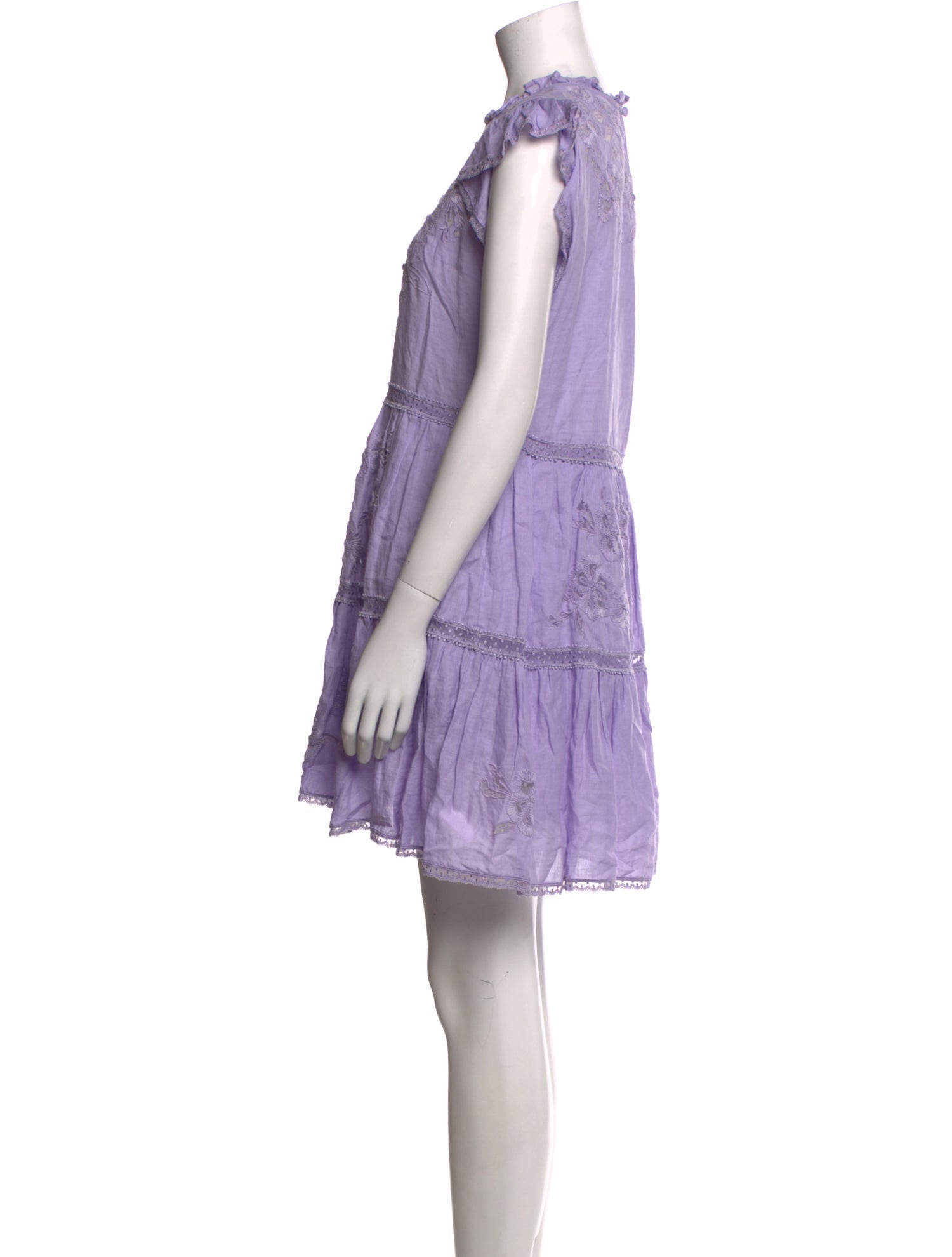 Veronica Beard Lace Pattern Mini Dress