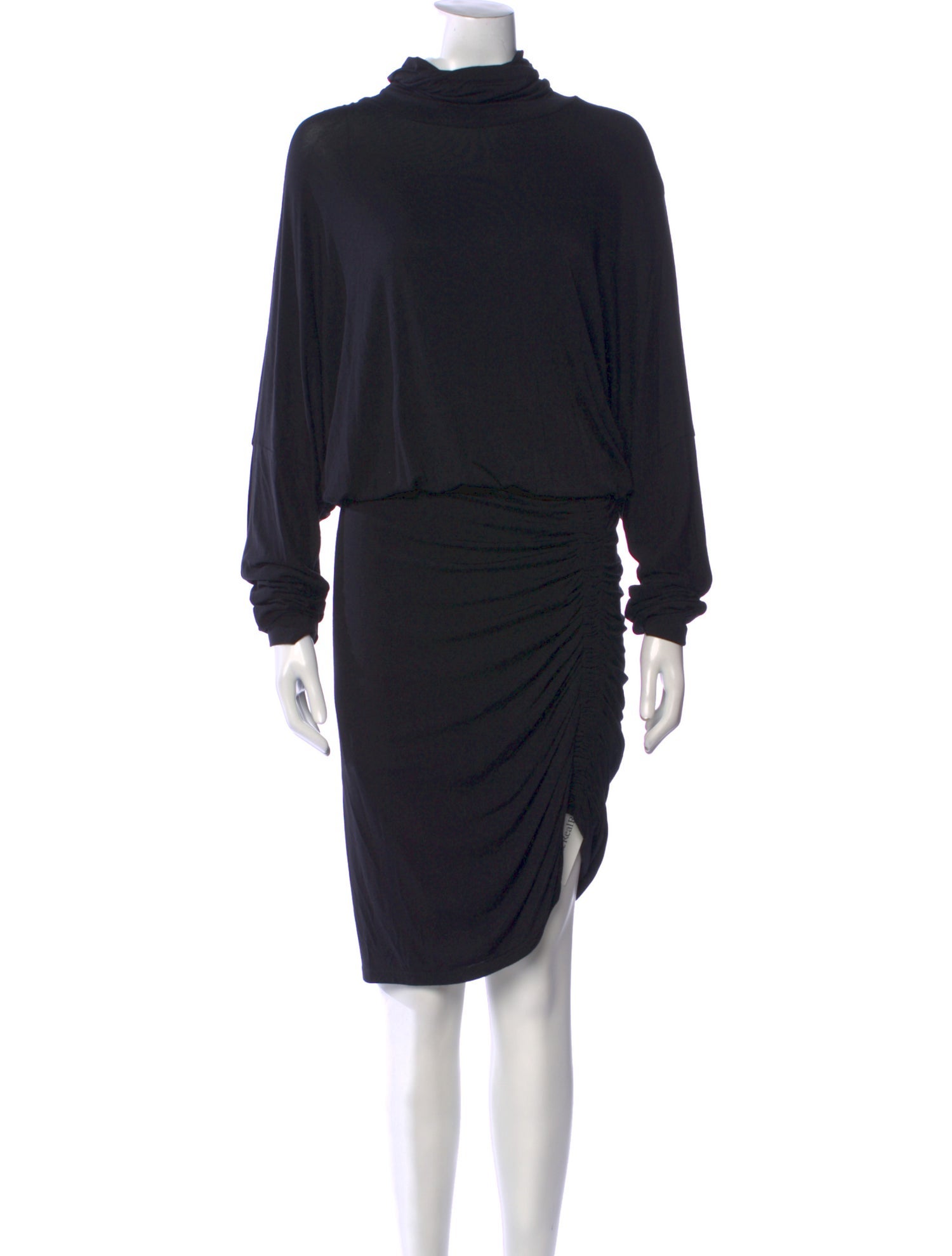 Brunello Cucinelli Virgin Wool Midi Length Dress - Blue