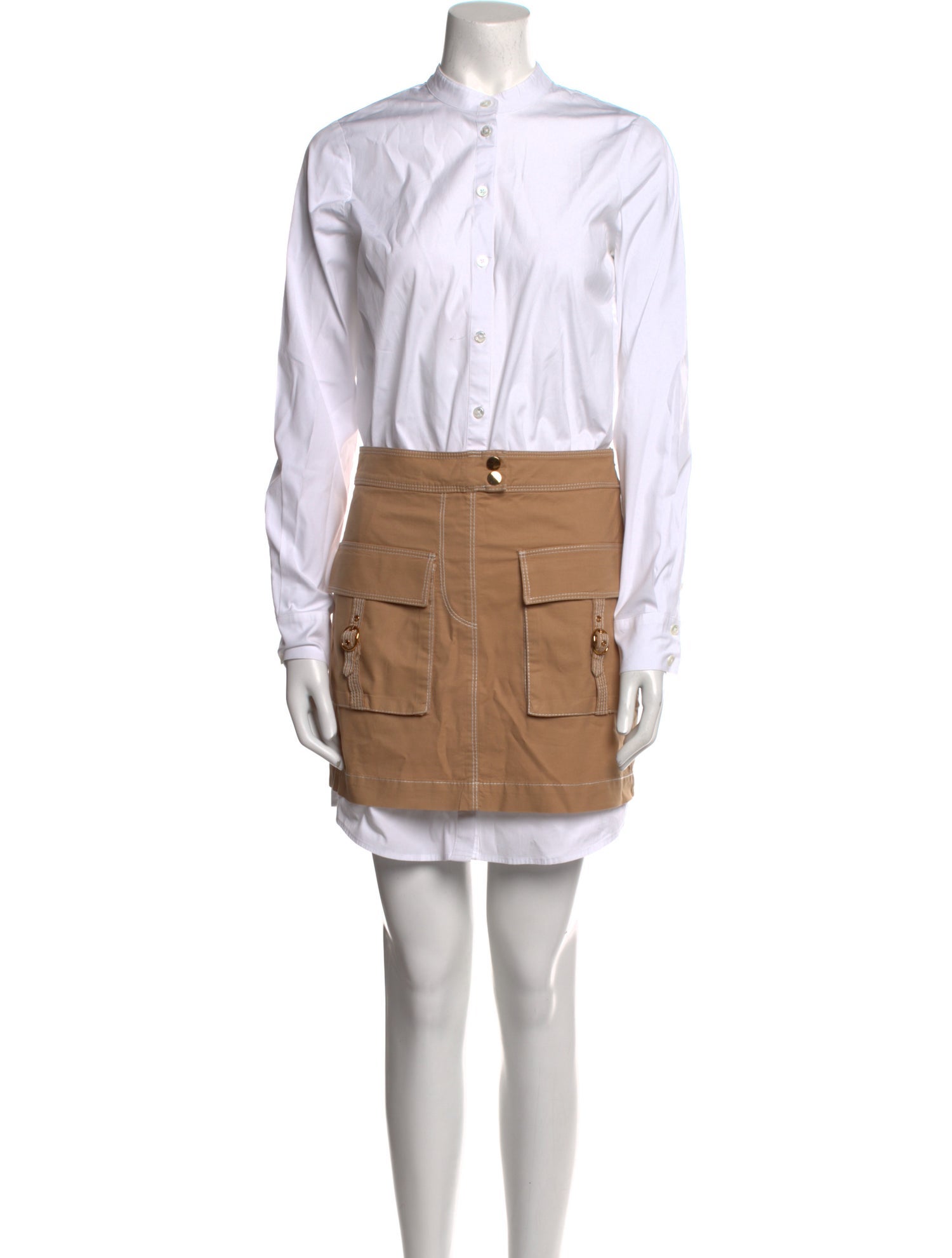 Veronica Beard Mock Neck Mini Dress