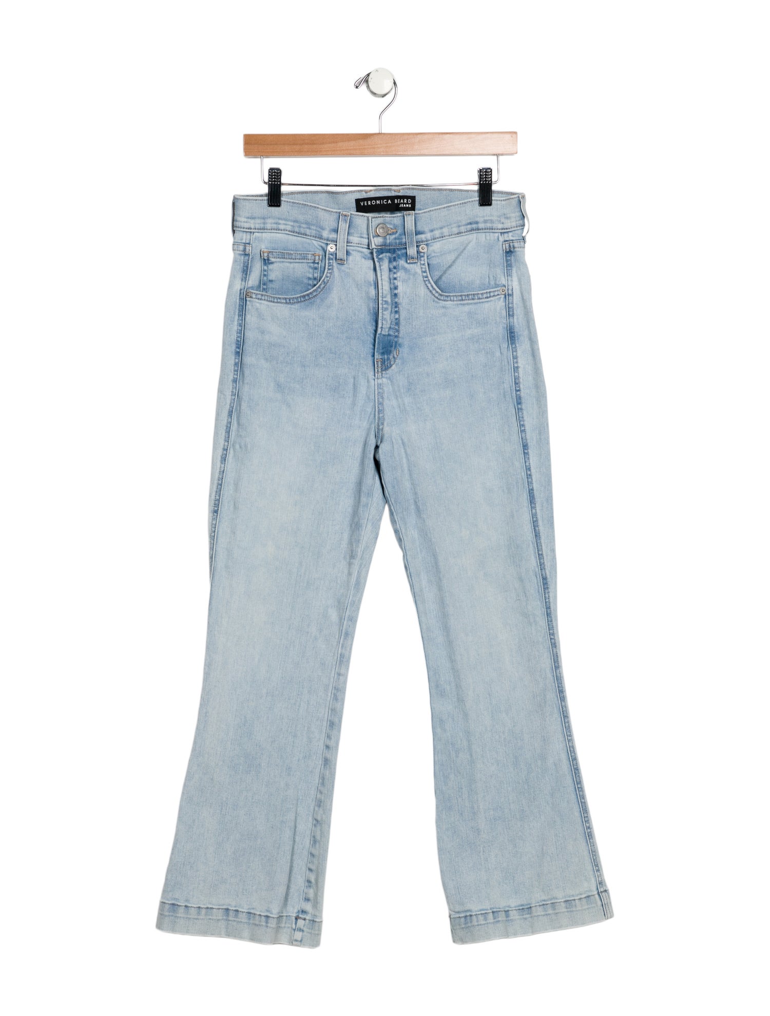 Veronica Beard High-Rise Wide Leg Jeans