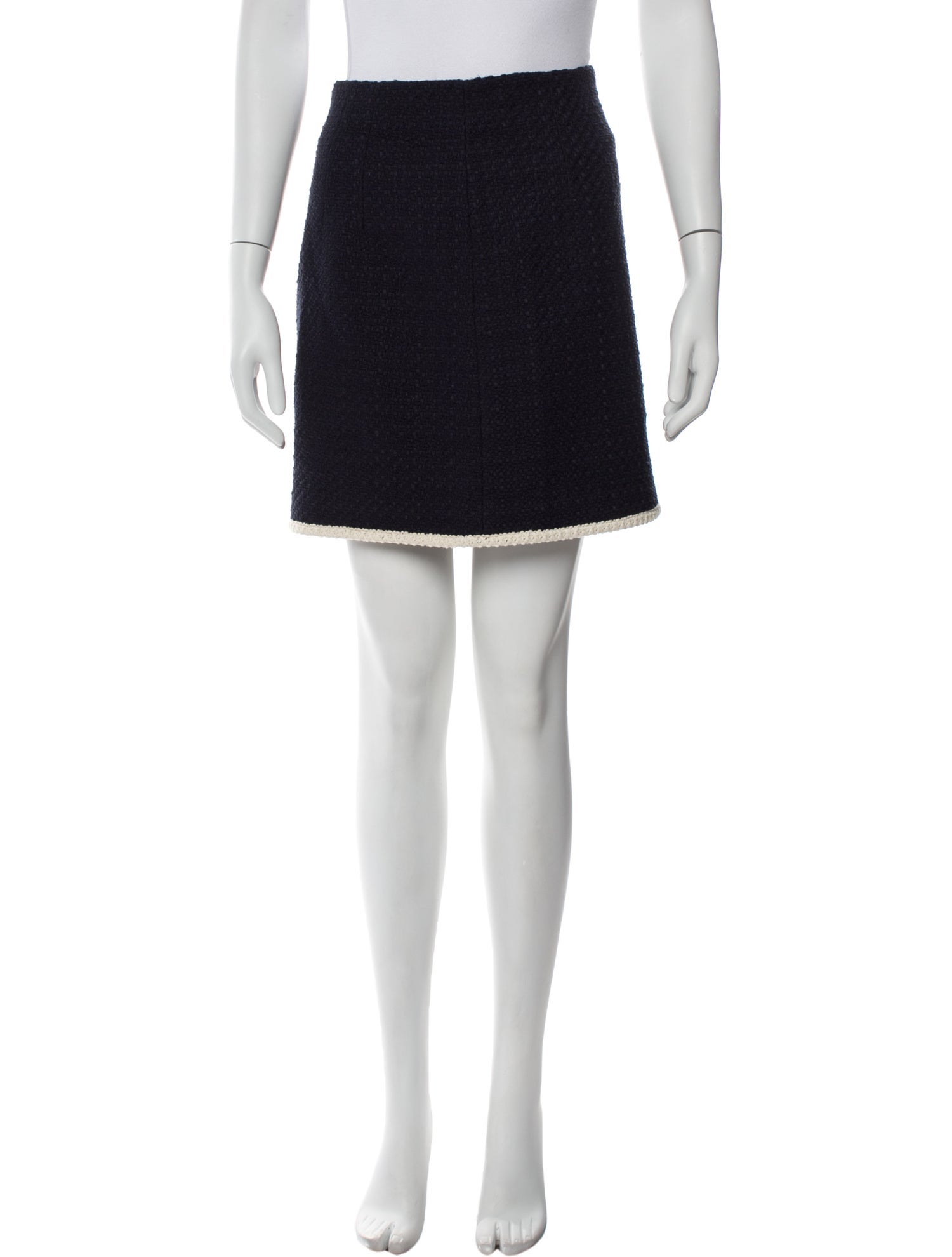 Veronica Beard Leather Trim Embellishment Mini Skirt w/ Tags