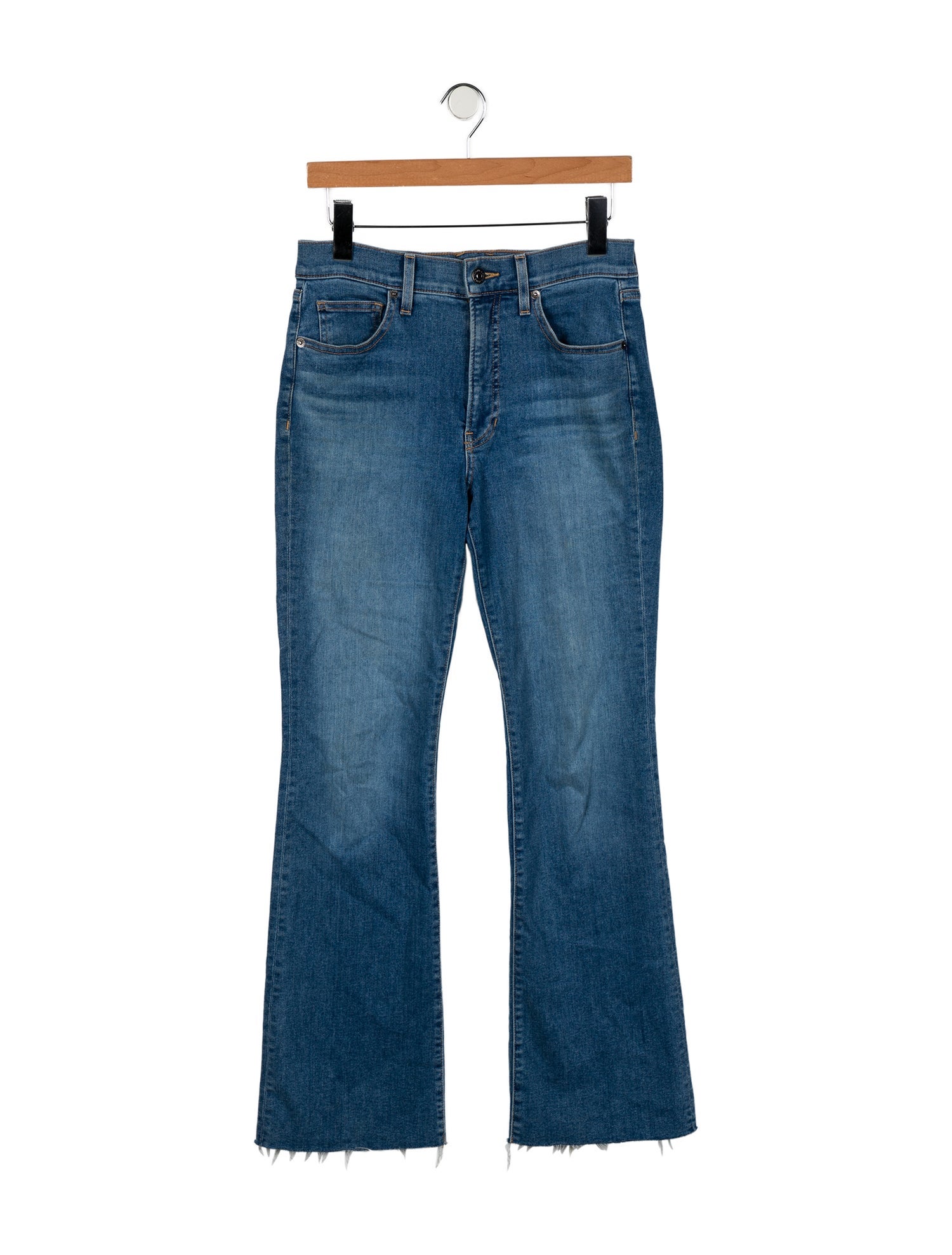 Veronica Beard Mid-Rise Wide Leg Jeans