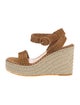 Veronica Beard Suede Colorblock Pattern Espadrilles