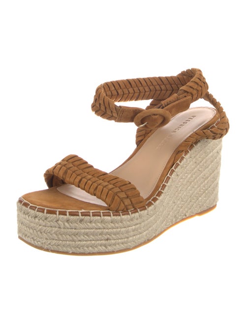 Veronica Beard Suede Colorblock Pattern Espadrilles