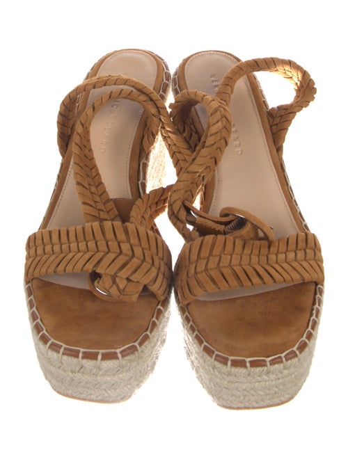 Veronica Beard Suede Colorblock Pattern Espadrilles