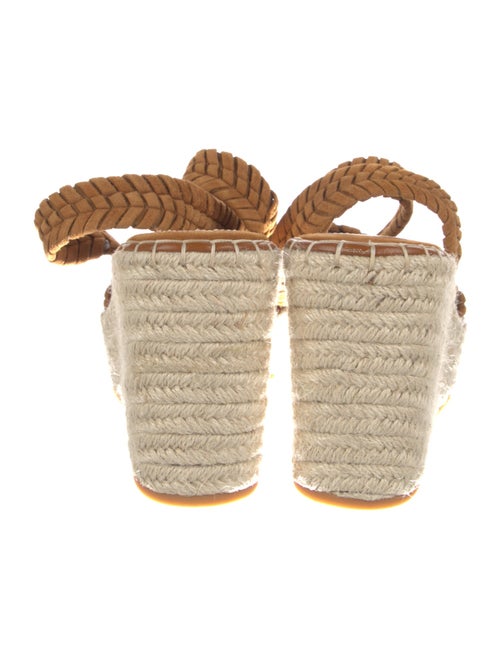 Veronica Beard Suede Colorblock Pattern Espadrilles