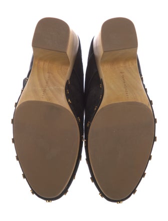 Veronica Beard Suede Studded Accents Mules
