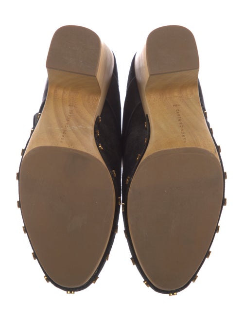Veronica Beard Suede Studded Accents Mules