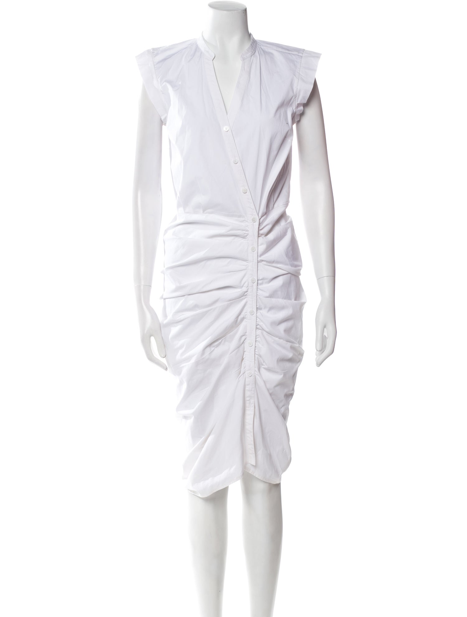 Veronica Beard V-Neck Midi Length Dress