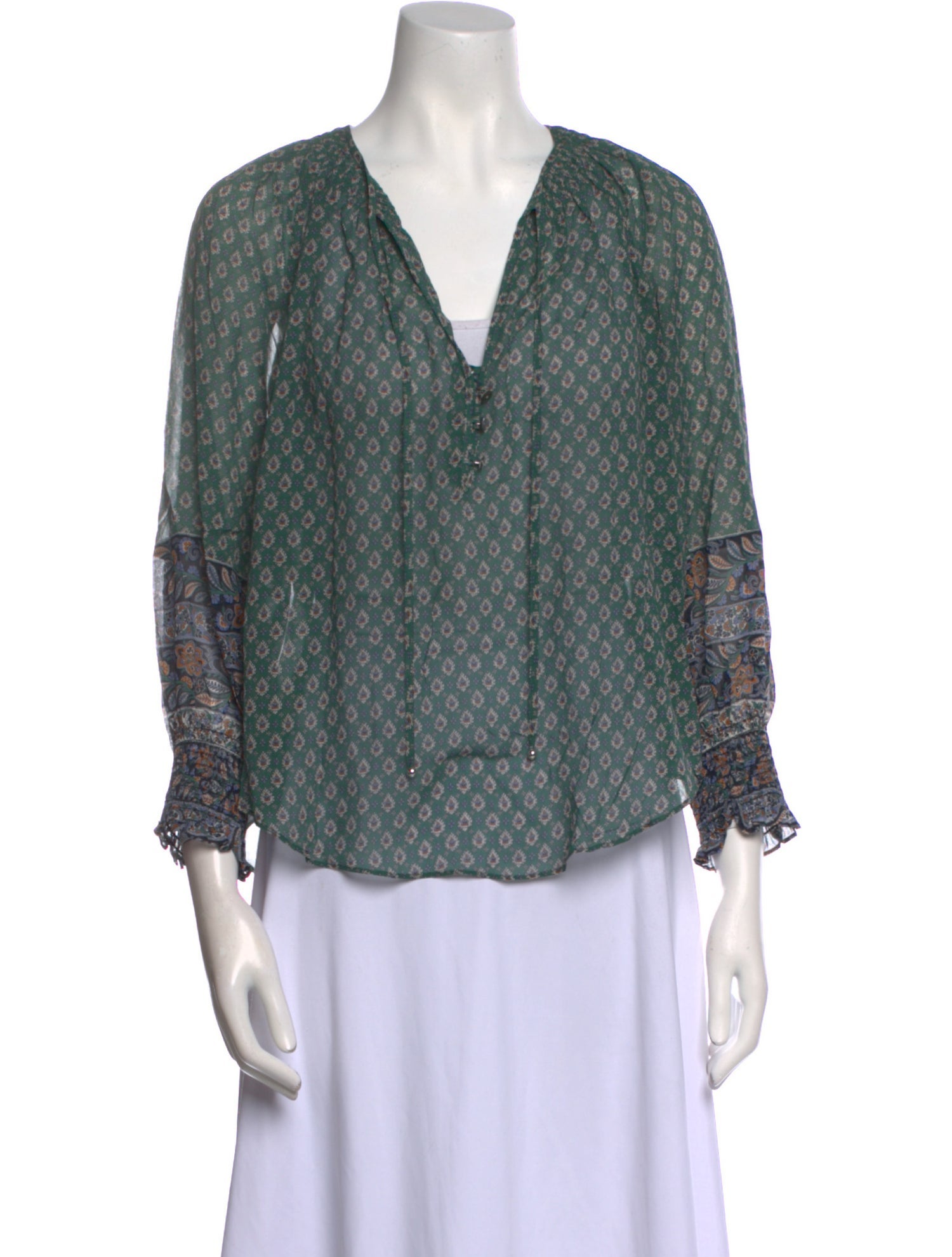 Veronica Beard Silk Printed Blouse