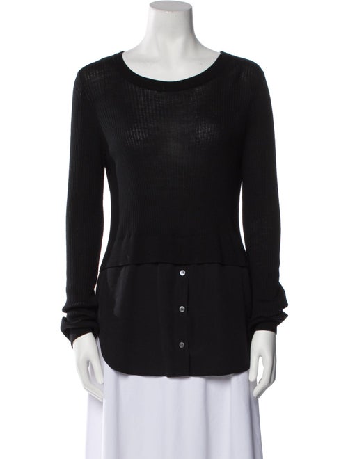 Veronica Beard Wool Scoop Neck Sweater