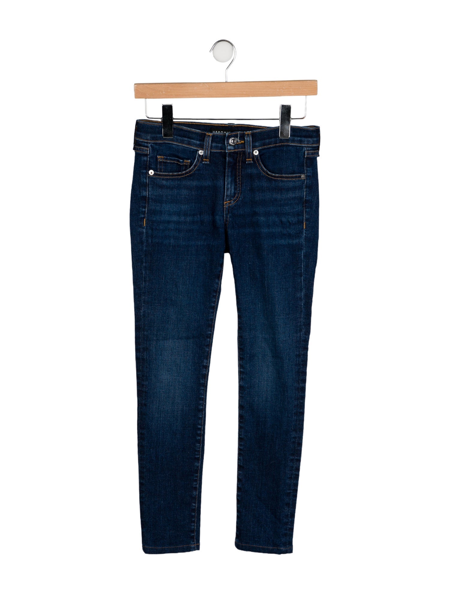 Veronica Beard Low-Rise Skinny Leg Jeans