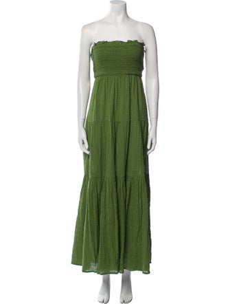 Veronica Beard Strapless Long Dress