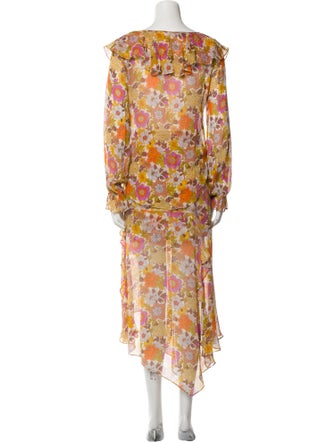 Veronica Beard Silk Floral Print Skirt Set