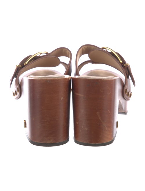 Veronica Beard Leather Studded Accents Slides