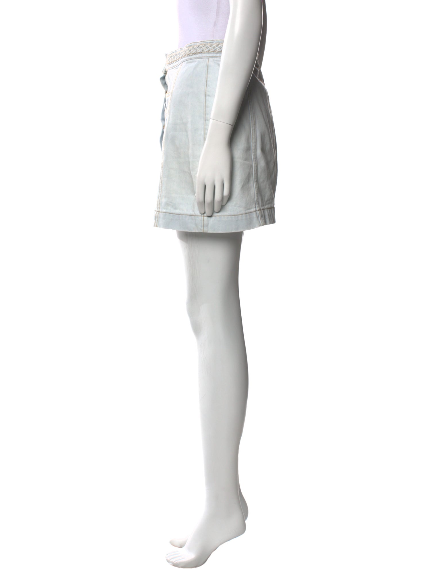 Veronica Beard Braided Accents Mini Skirt