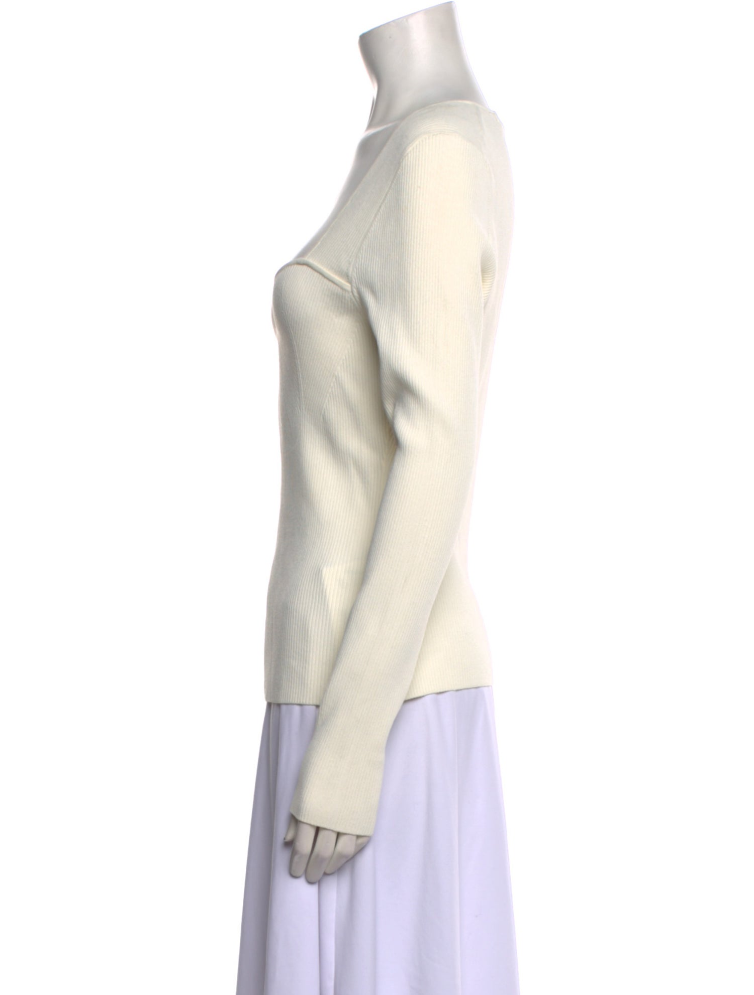 Veronica Beard Square Neckline Long Sleeve Top w/ Tags
