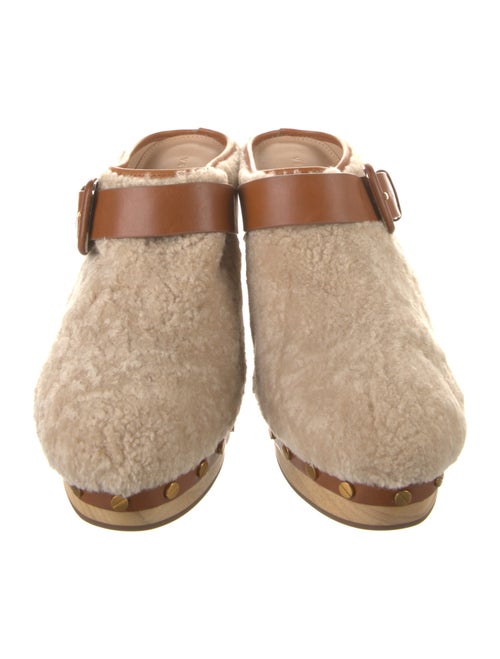Veronica Beard Fur Studded Accents Mules