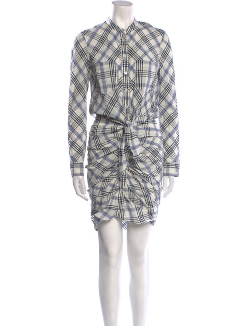 Veronica Beard Plaid Print Knee-Length Dress