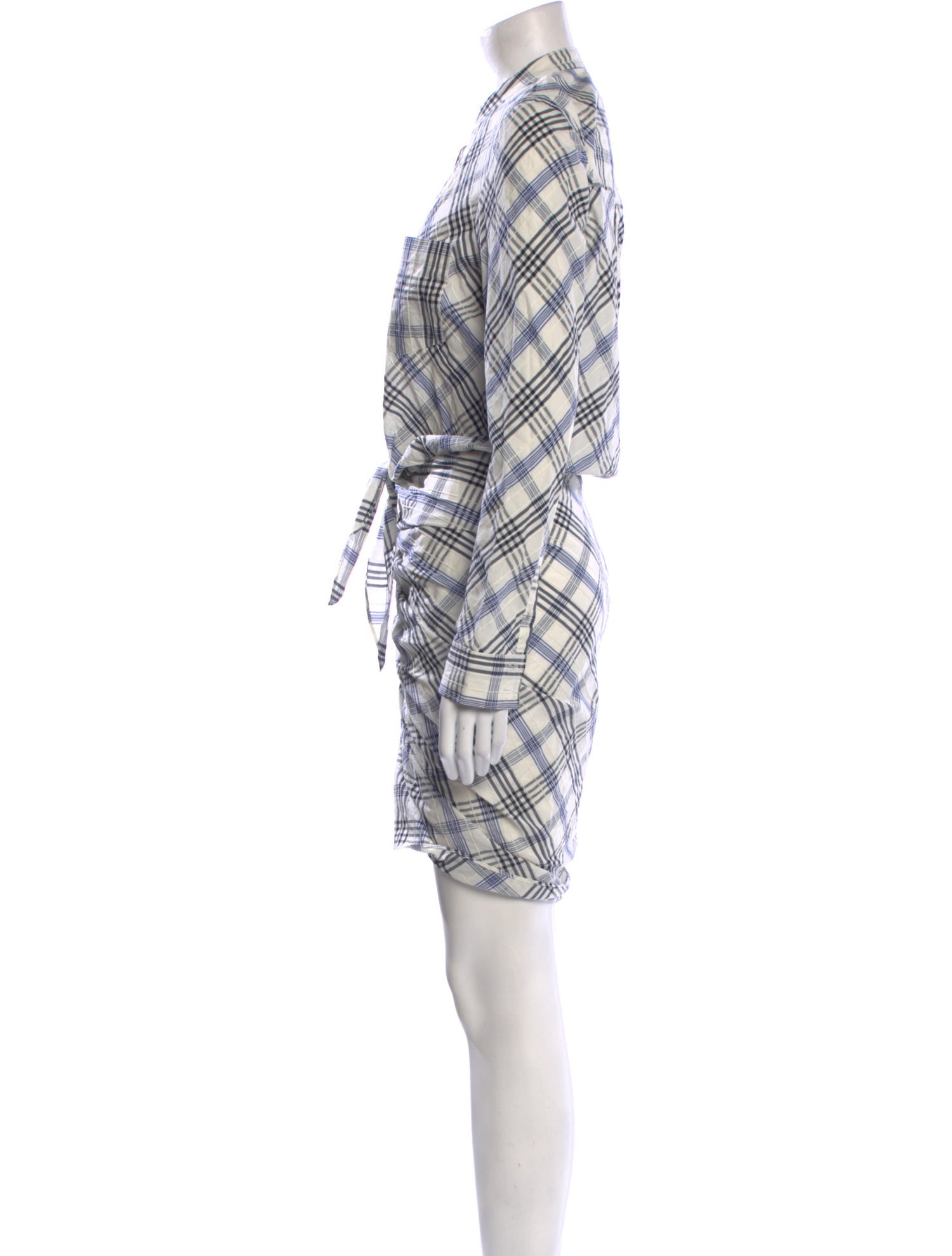 Veronica Beard Plaid Print Knee-Length Dress